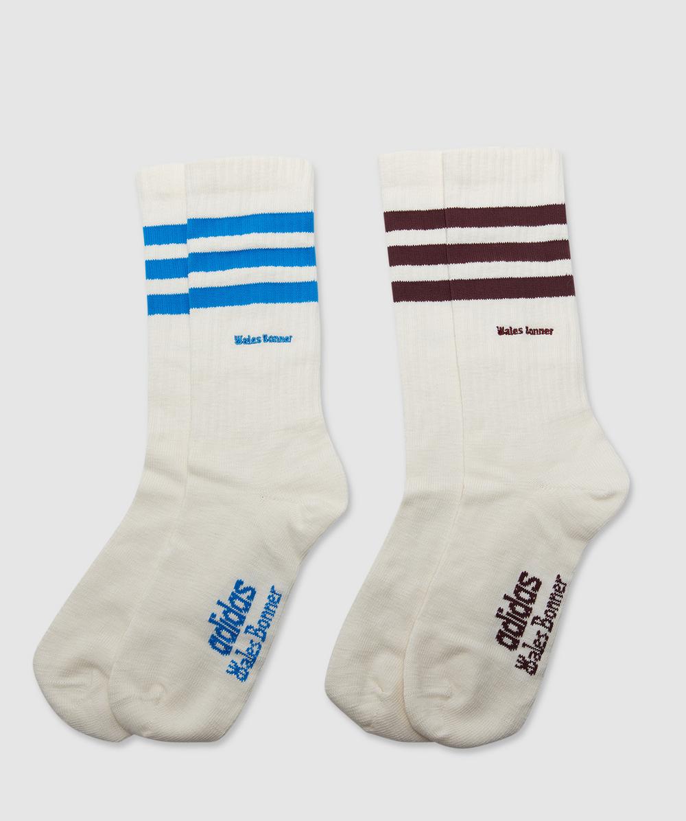 Adidas Originals By Wales Bonner 3 Stripe Sock In White