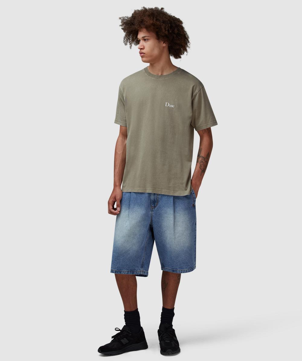 【DIME】 PLEATED DENIM SHORTS / BLUE WASHED Dime Pleated denim short | BLUE WASHED | SEVENSTORE
