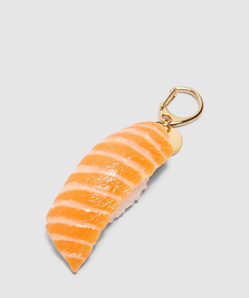 Beams Japan X Sample Kobo Salmon Sushi Keychain In Multi