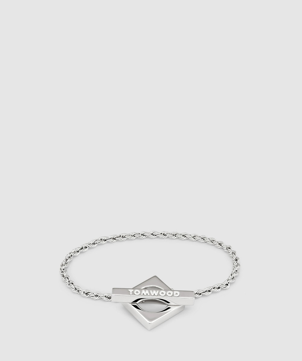 TOM WOOD TOM WOOD SQUARE ROPE BRACELET