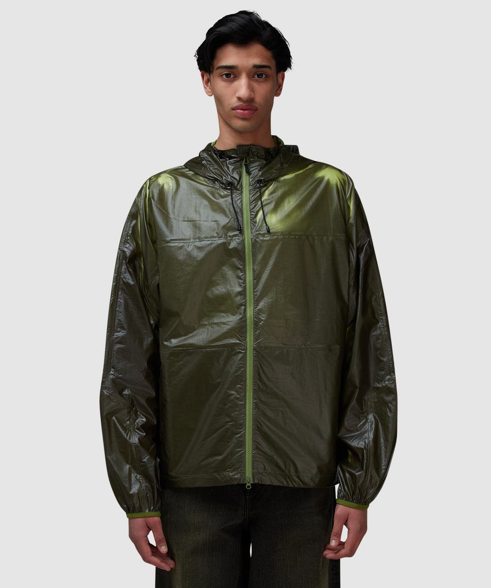 Purple Mountain Observatory Heat Reactive Breeze Jacket (Khaki / Lime - L) - Size L, Male