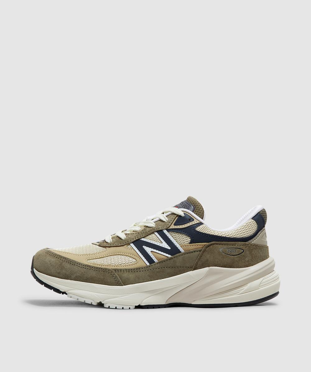 New Balance Mius 990V6 Sneaker (Brown/Beige - 11.5) - Size 11.5 - Men's, Unisex