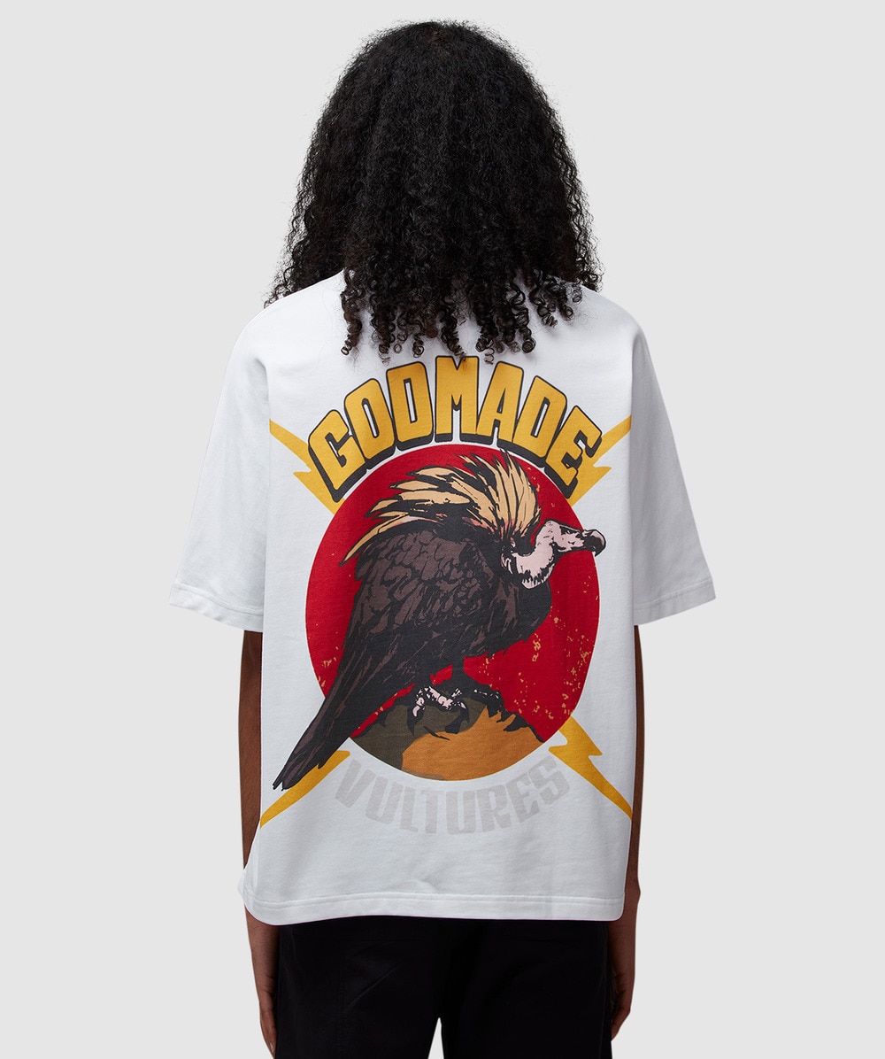 Godmade Clo Vultures Small Logo T-shirt In White