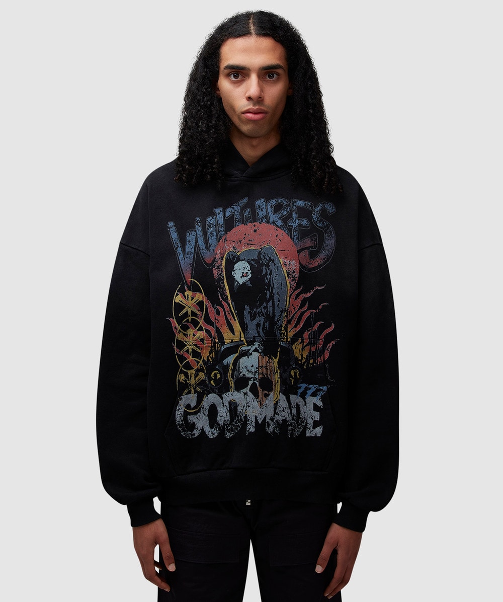 Godmade Clo Vultures Hoodie In Black