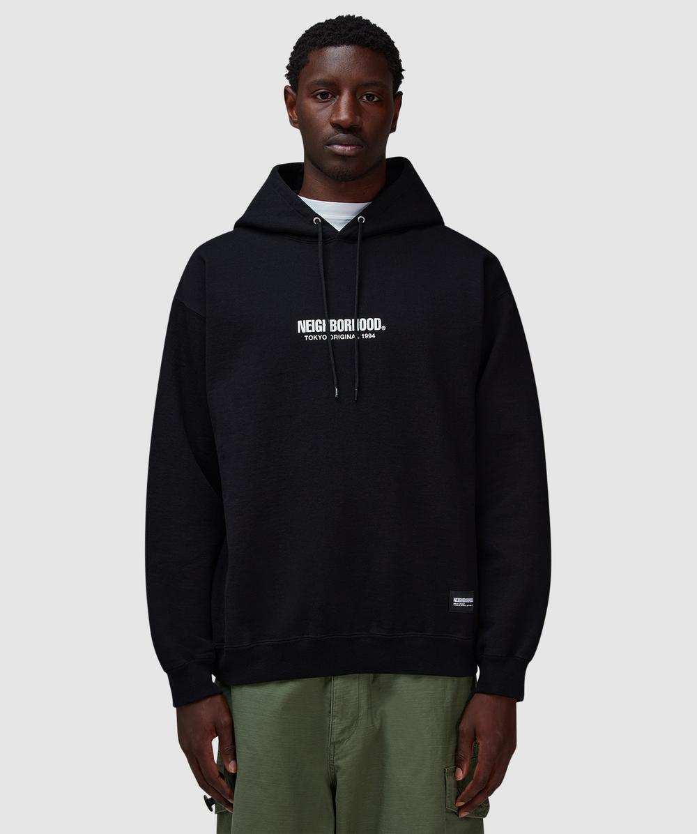 Neighborhood Solid Sweat Hoodie (Black - L) - Size L, Male