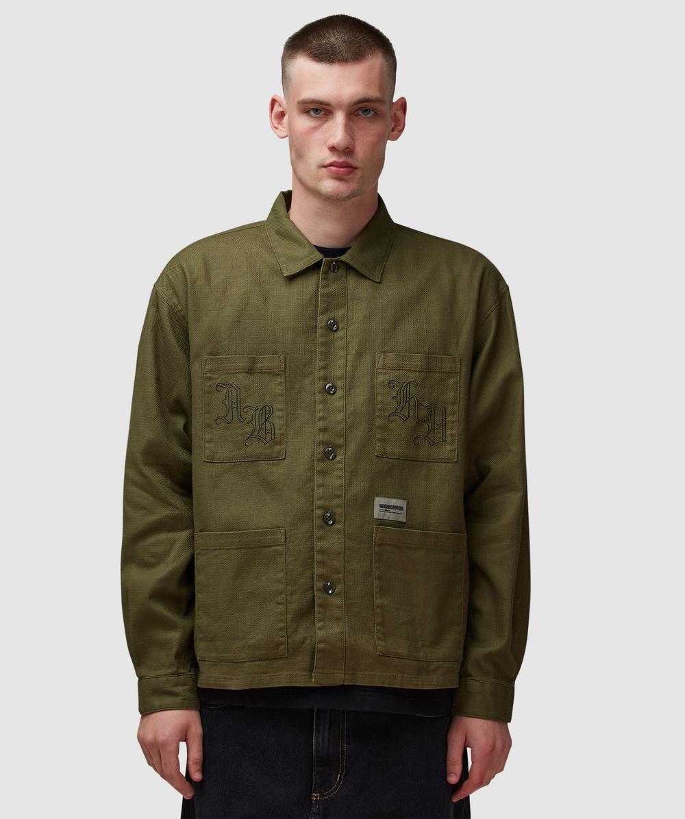 Neighborhood Embroidery Shirt (Olive Drab - Xl) - Size XL, Male