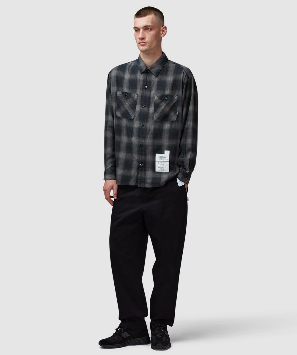 Neighborhood Hombre check shirt | BLACK×GREY | SEVENSTORE