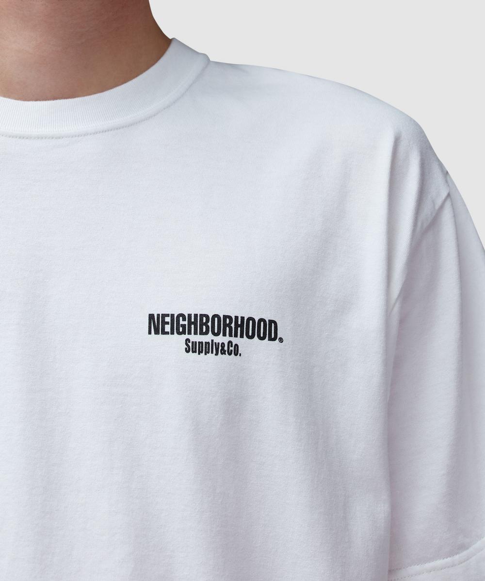 Neighborhood NH ss-2 t-shirt | WHITE×BLACK | SEVENSTORE