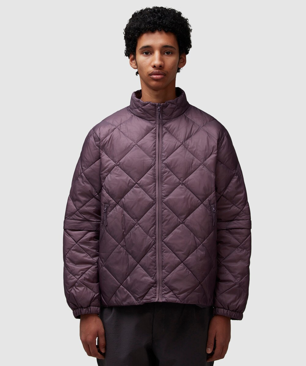 Hiking Patrol Light Down Zip Jacket In Purple