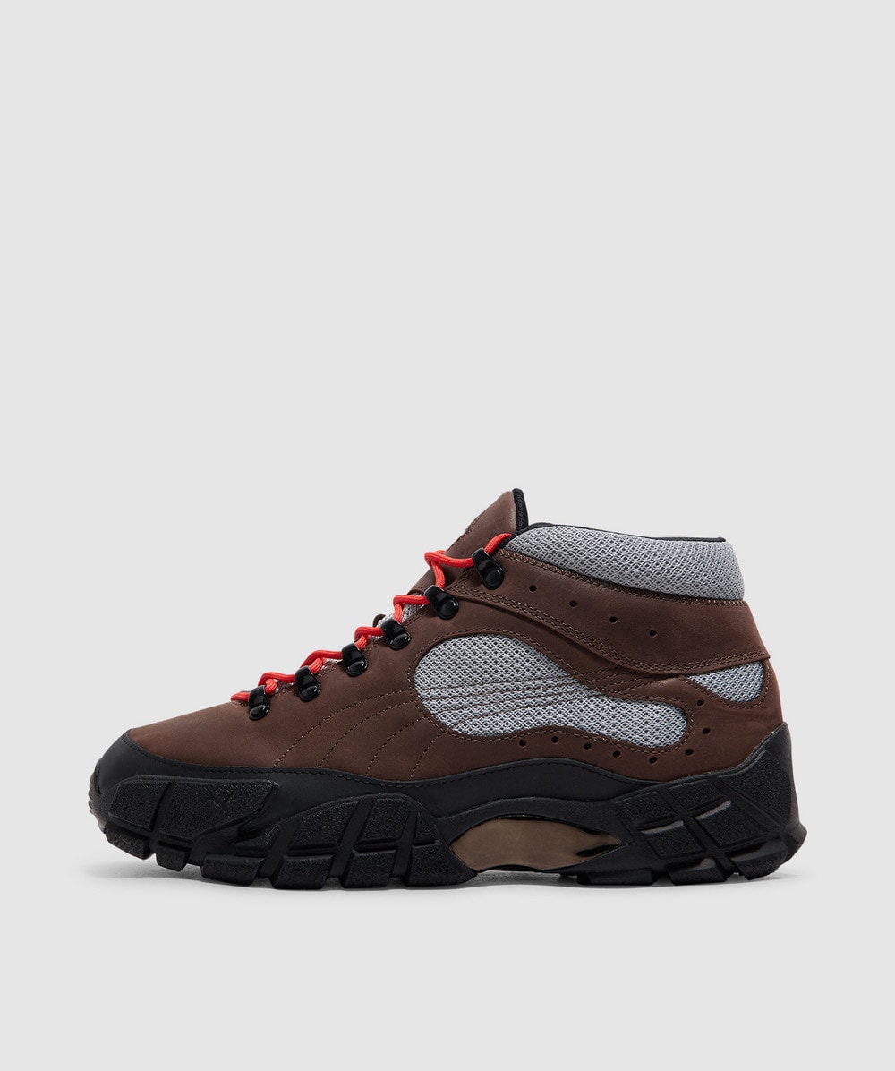 Puma X Skepta Skope Mid Boot In Dark Chocolate- Silver