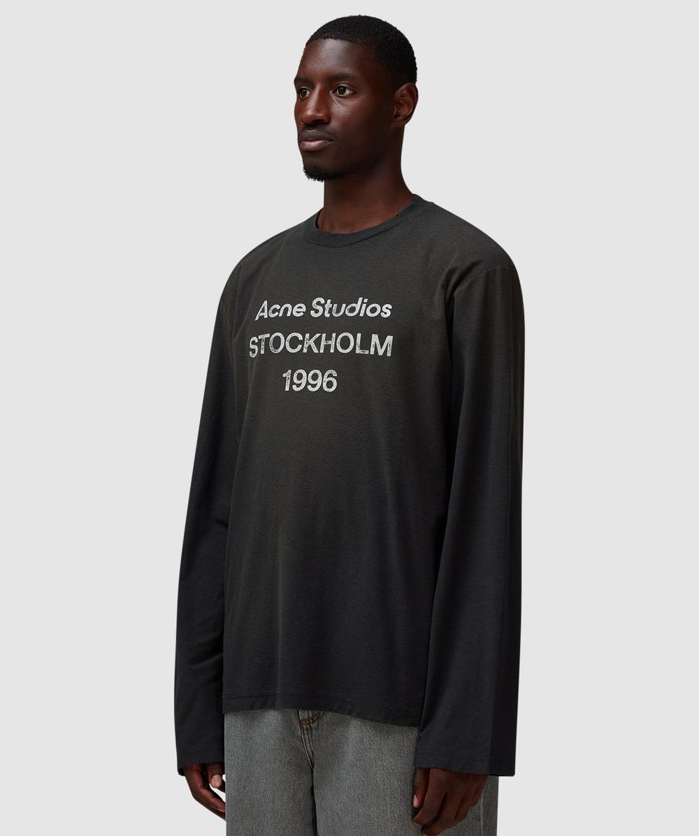 Acne Studios Edden 1996 long sleeve t-shirt | FADED GREY