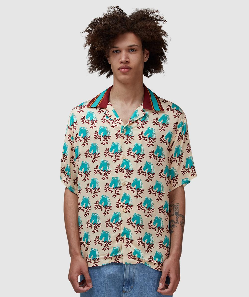 Drôle de Monsieur Polo Shirt (Light Beige - S) - Size S, Male