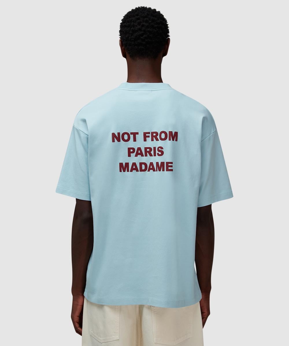 Drôle de Monsieur Le T-Shirt Slogan (Light Blue - Xl) - Size XL, Unisex