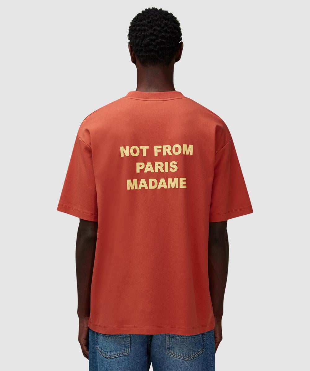 Drôle de Monsieur Le T-Shirt Slogan (Rust - M) - Size M, Unisex