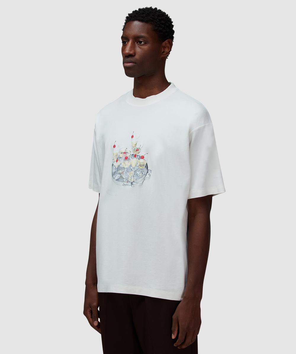 Drôle de Monsieur Cocktails t-shirt | OFF WHITE | SEVENSTORE