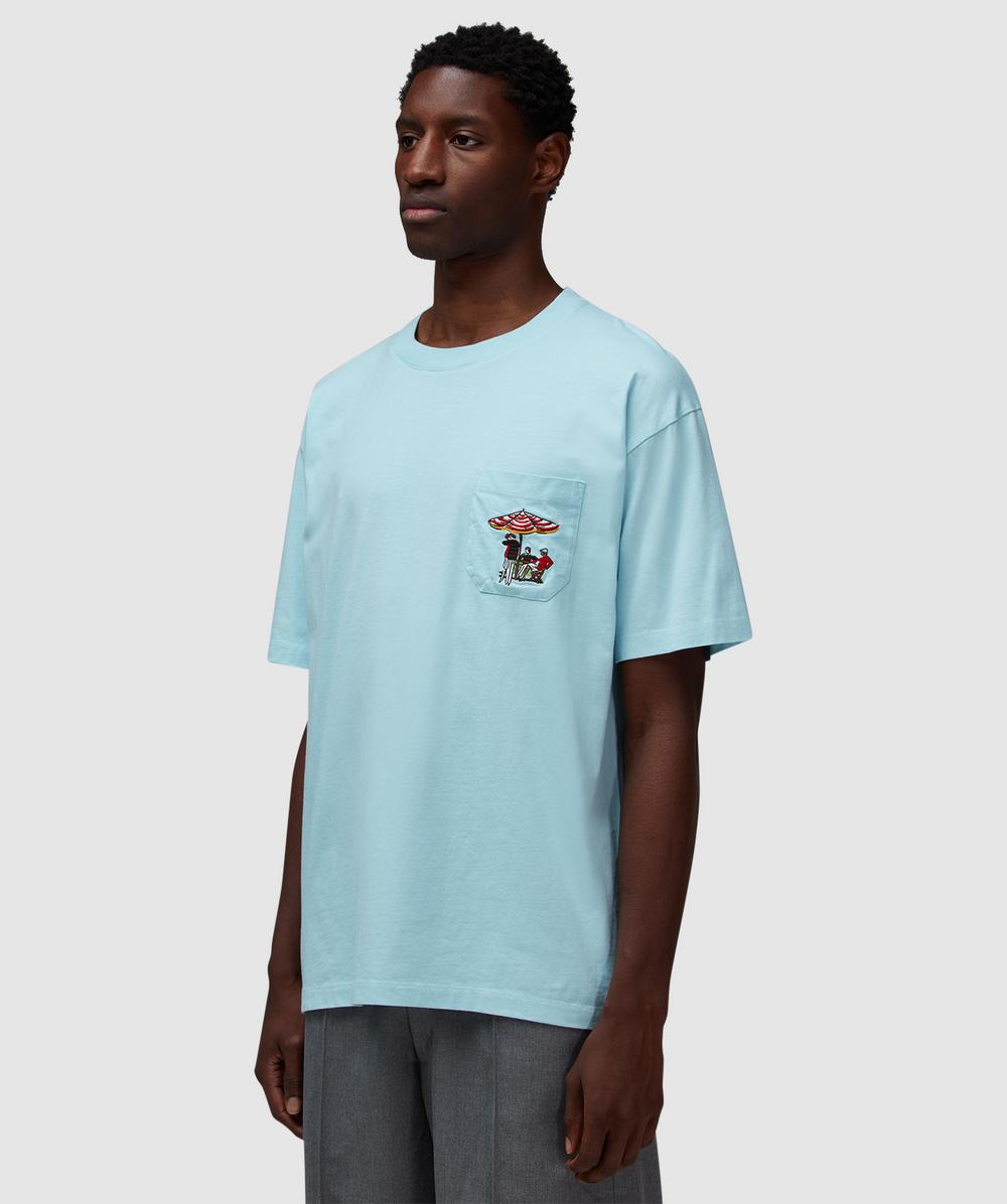 Drôle de Monsieur Parasol t-shirt | LIGHT BLUE | SEVENSTORE