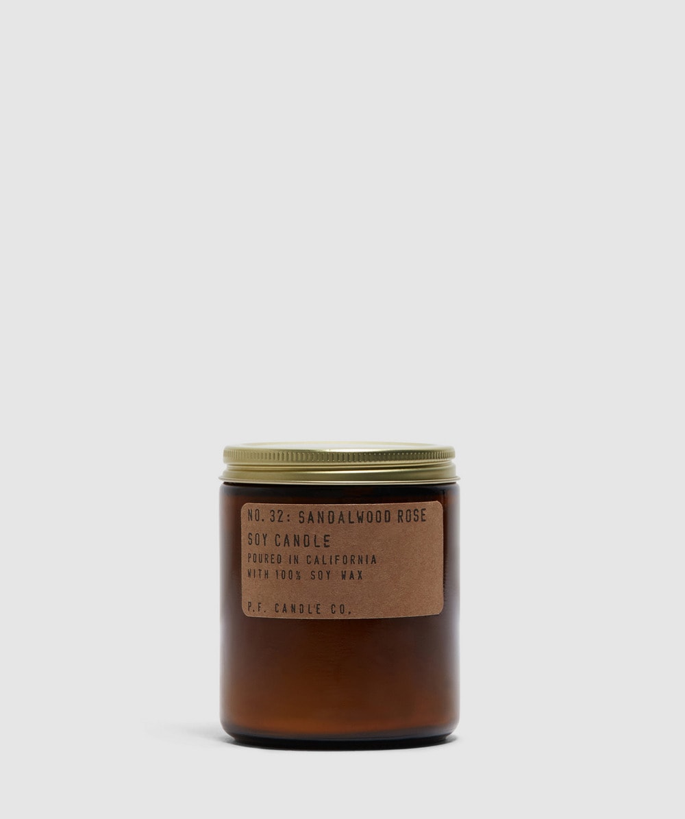 P.F. Candle Co No.32 Sandalwood Rose Candle 7.2Oz (Brown - One Size) - Size ONE SIZE, Unisex