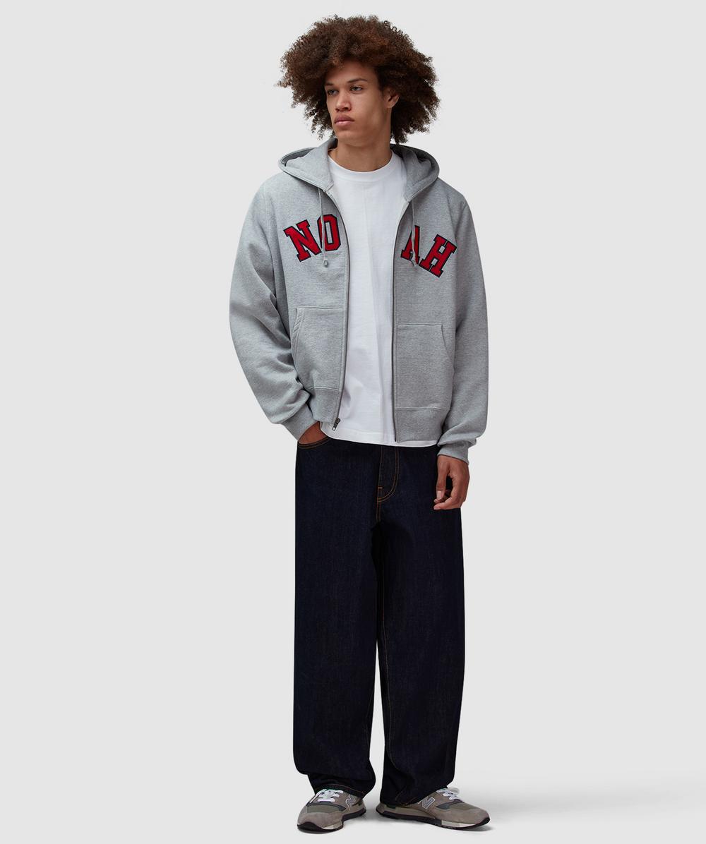 Noah Arch applique hoodie | HEATHER GREY | SEVENSTORE
