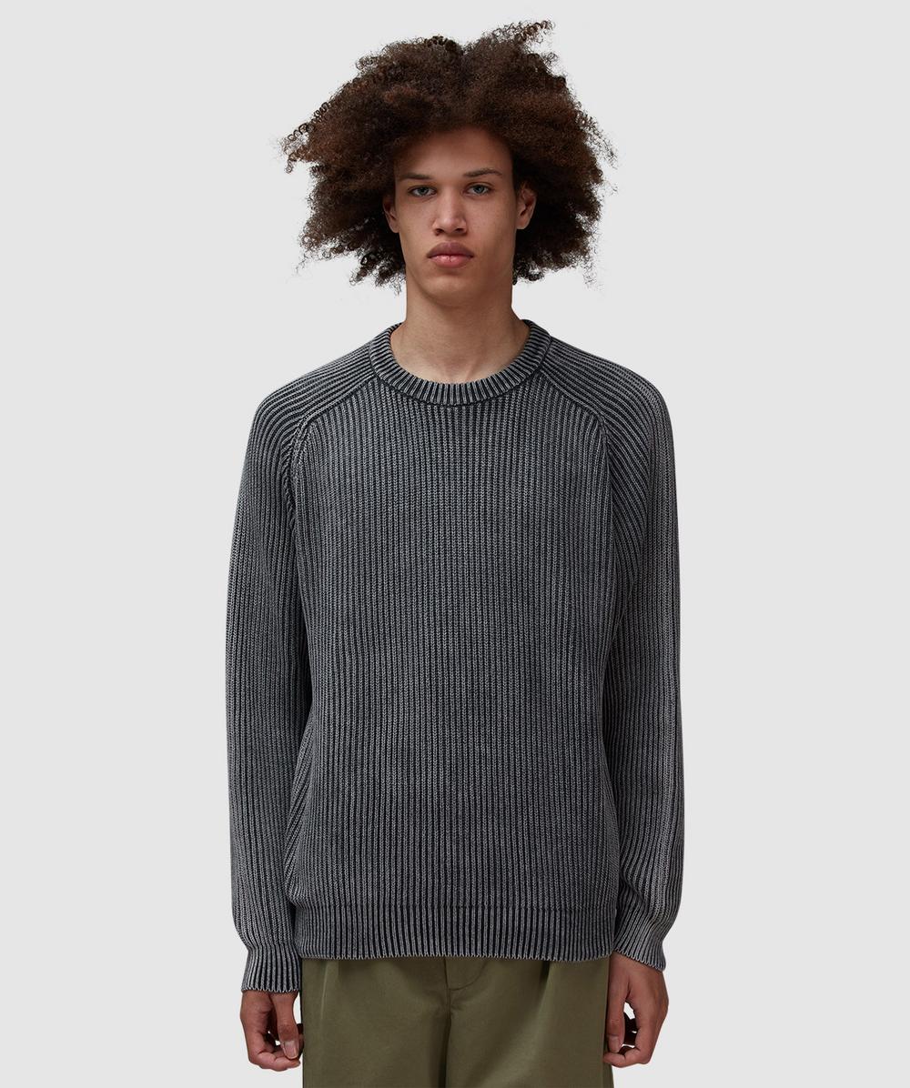 Noah Summer Shaker Sweater (Black - S) - Size S, Male