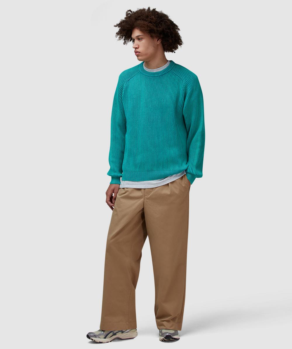 Noah Summer shaker sweater | TURQUOISE | SEVENSTORE