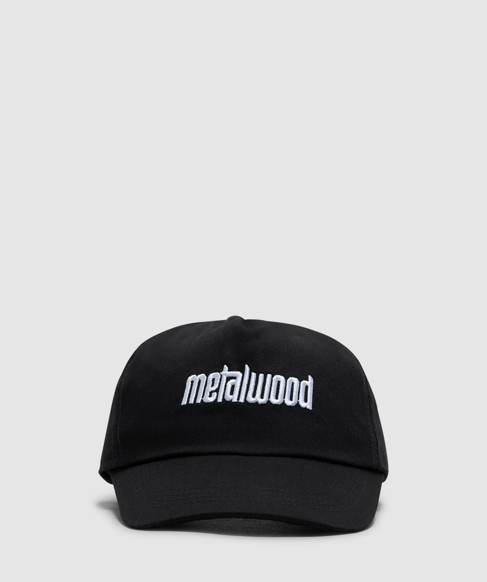 Metalwood Logo 5 Panel Hat (Black - One Size) - Size Clothing & Accessories > Clothing Accessories > Hats, Unisex