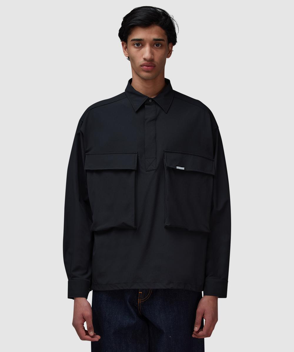 Metalwood Ripstop Overshirt (Black - L) - Size L, Male