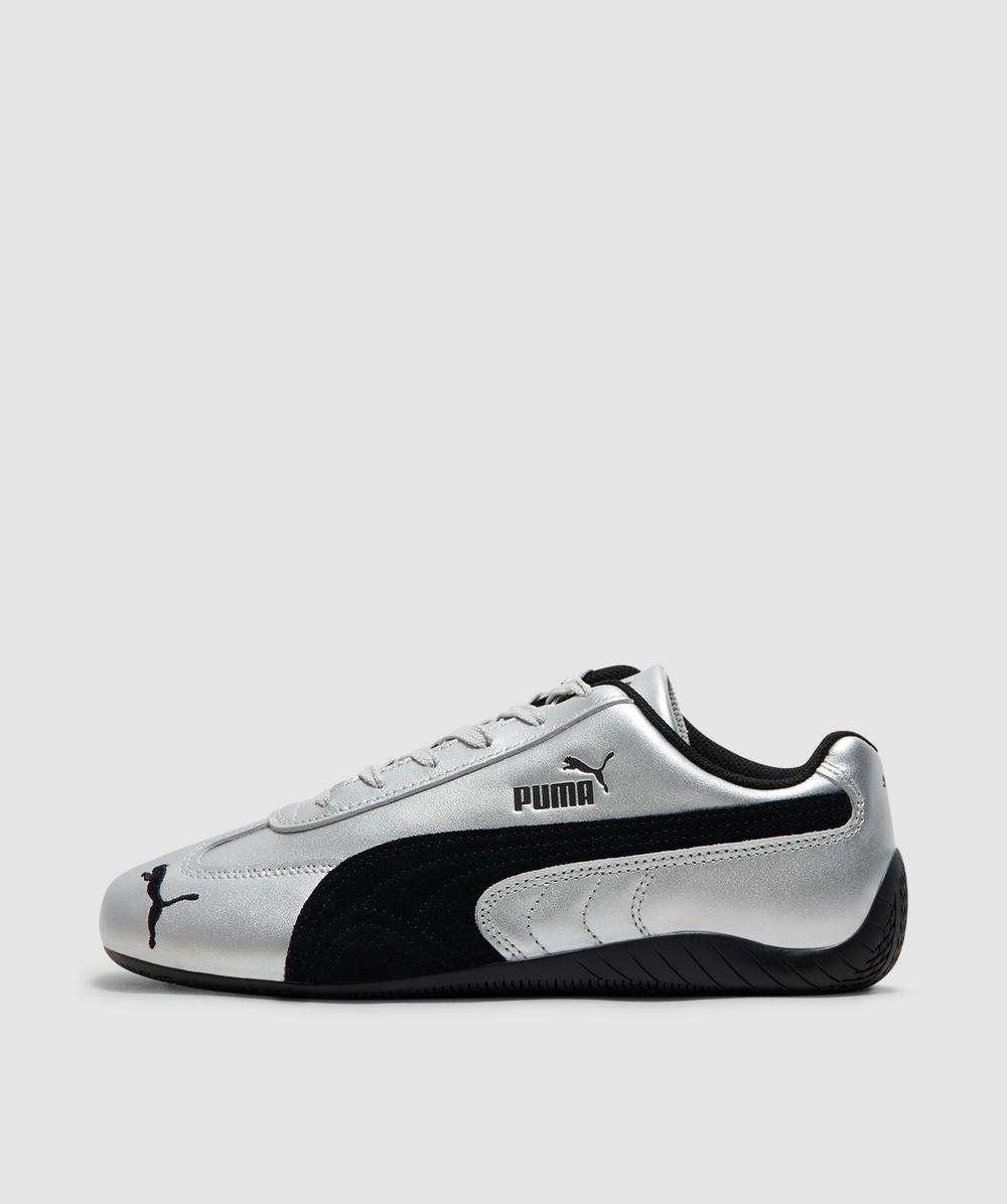 Puma Silver Speedcat Metallic Sneakers In Gray