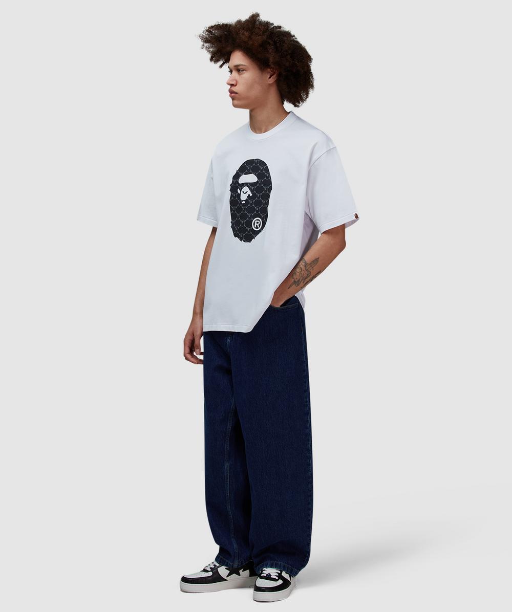 【A BATHING APE】3色展開 COLLEGE MONOGRAM APE HEAD FIT TEE BAPE - A Bathing Ape College monogram ape head t-shirt