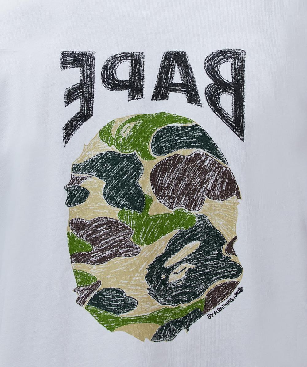 【A BATHING APE】ABC CAMO HAND DRAW APE HEAD RELAXED Tシャツ BAPE - A Bathing Ape ABC camo hand draw ape head t-shirt