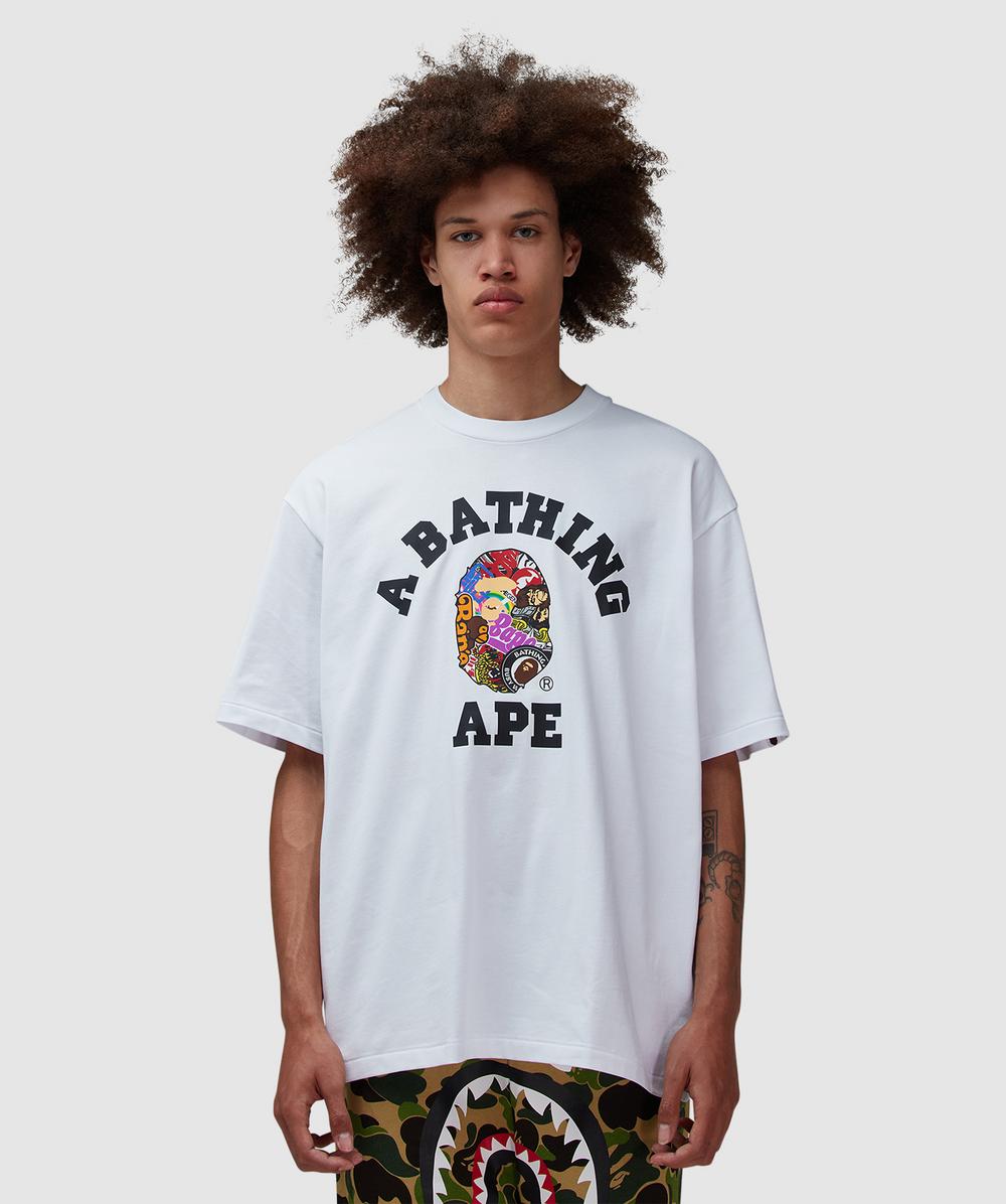 Bape - A Bathing Ape Multi Logo College T-shirt
