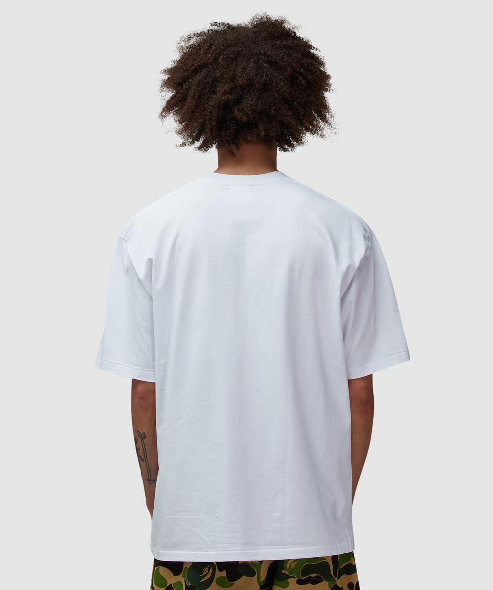 ◆BAPE◆ Multi-logo collage relaxed t-shirt M WHITE 001TEL30 BAPE - A Bathing Ape Multi logo college t-shirt | WHITE