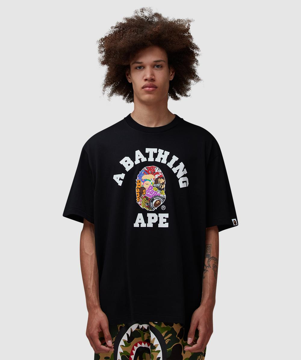 Bape - A Bathing Ape Multi Logo College T-shirt