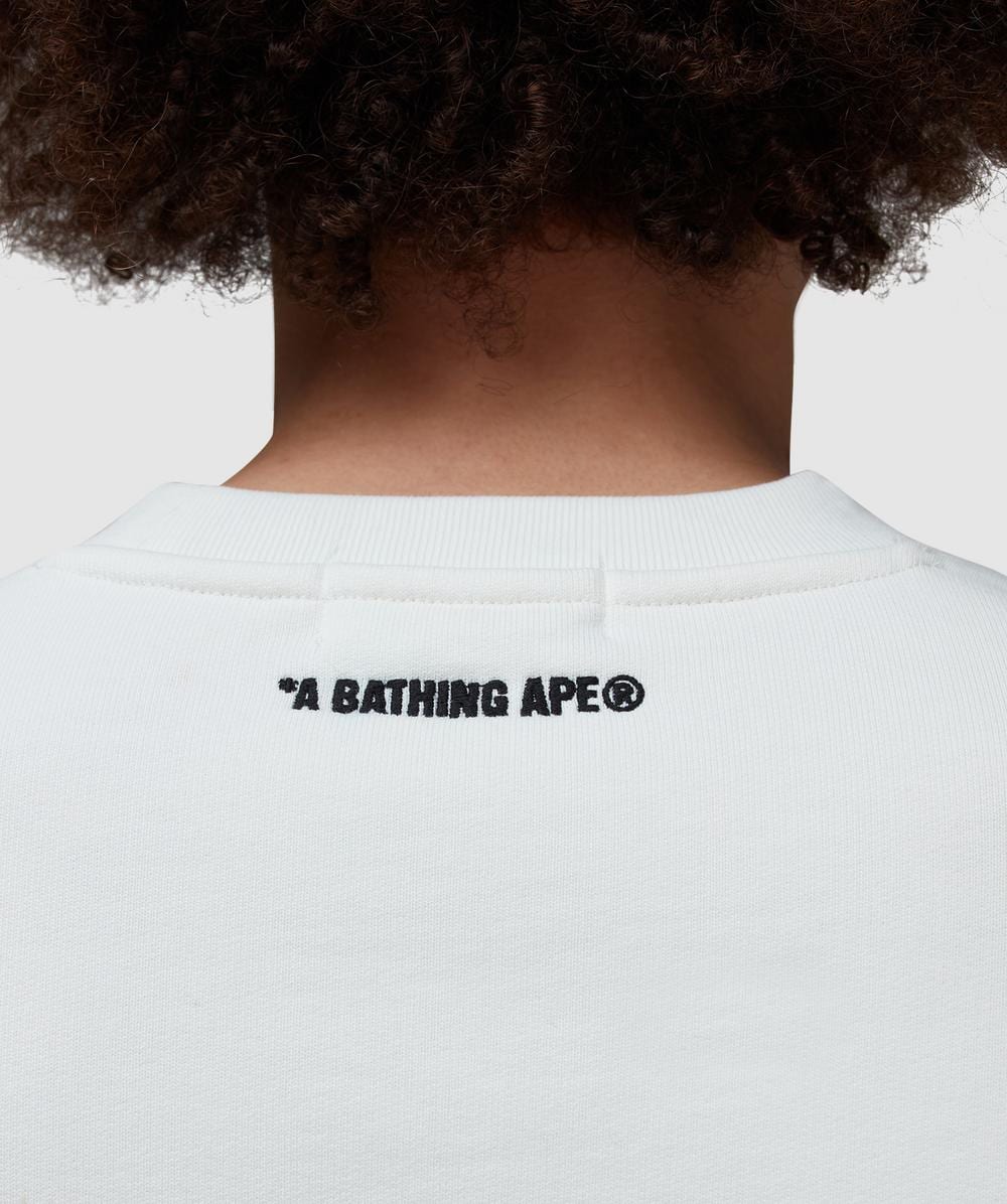 BAPE - A Bathing Ape ABC camo ape head sweatshirt | IVORY