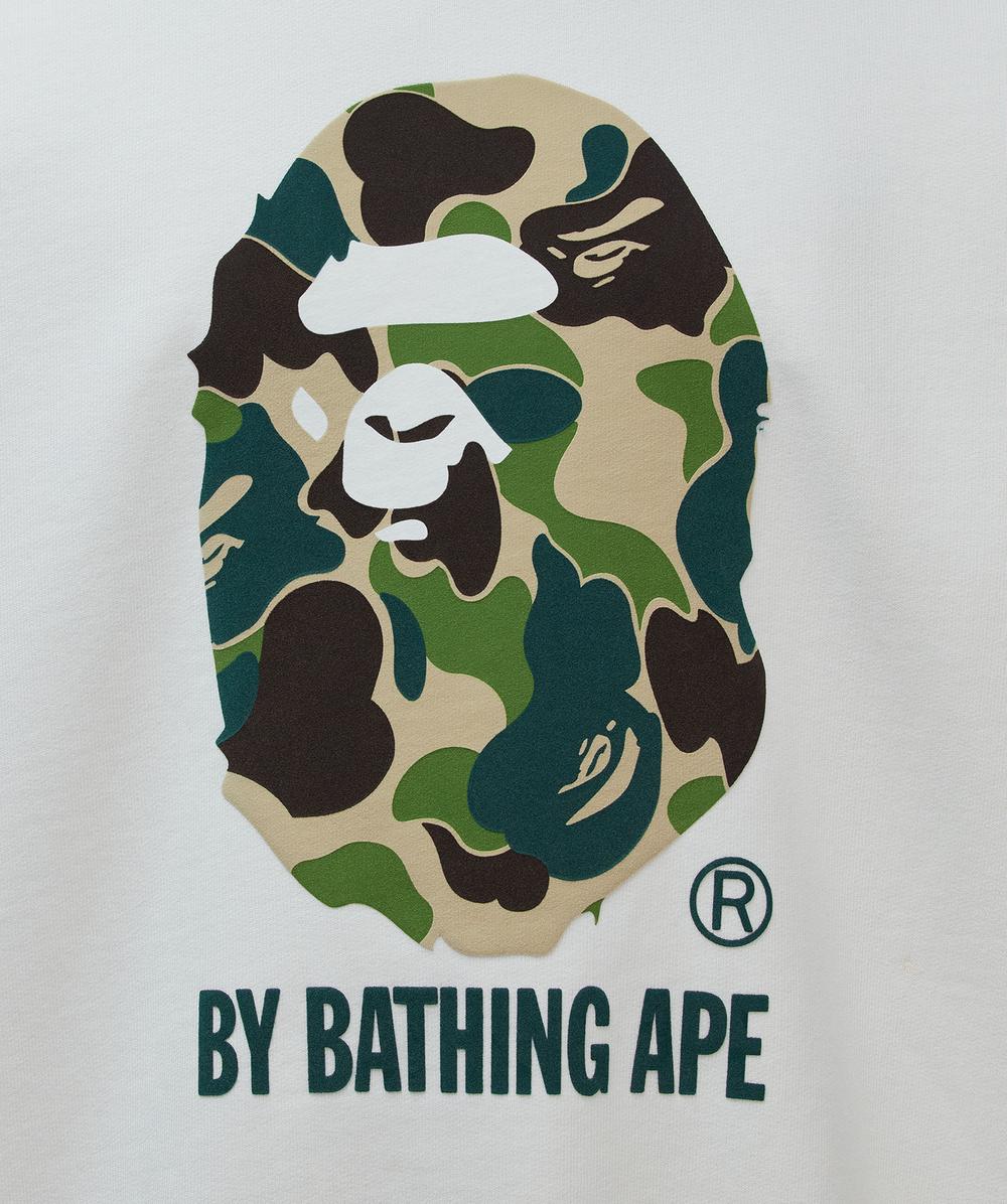 BAPE - A Bathing Ape ABC camo ape head sweatshirt | IVORY