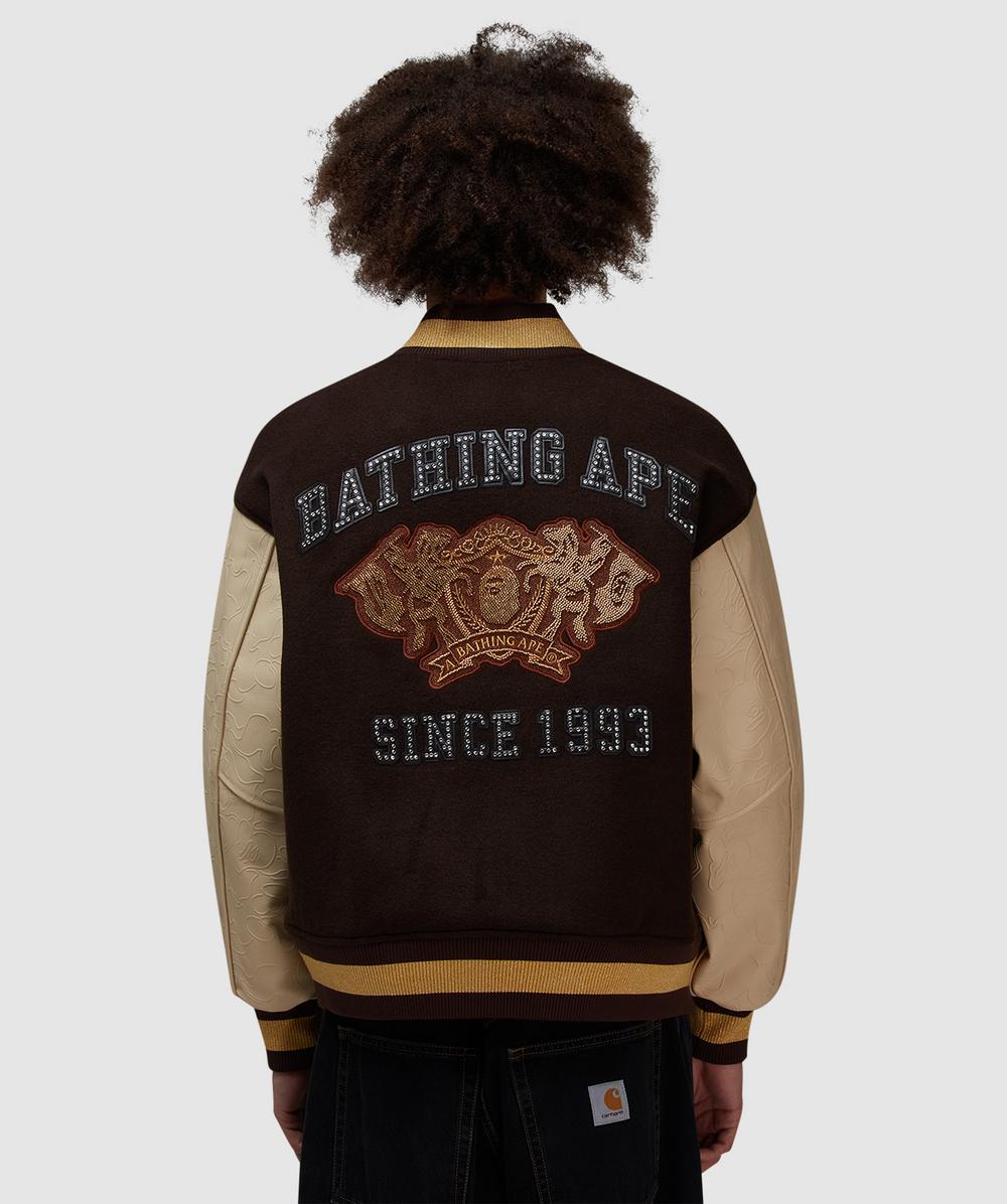 【A・BATHING APE】BOARD JACKET brown L A・BATHING APE】BOARD JACKET brown L A BATHING APE® Canvas