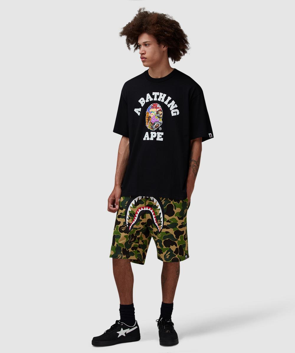 BAPE - A Bathing Ape ABC camo shark sweatshort | GREEN | SEVENSTORE