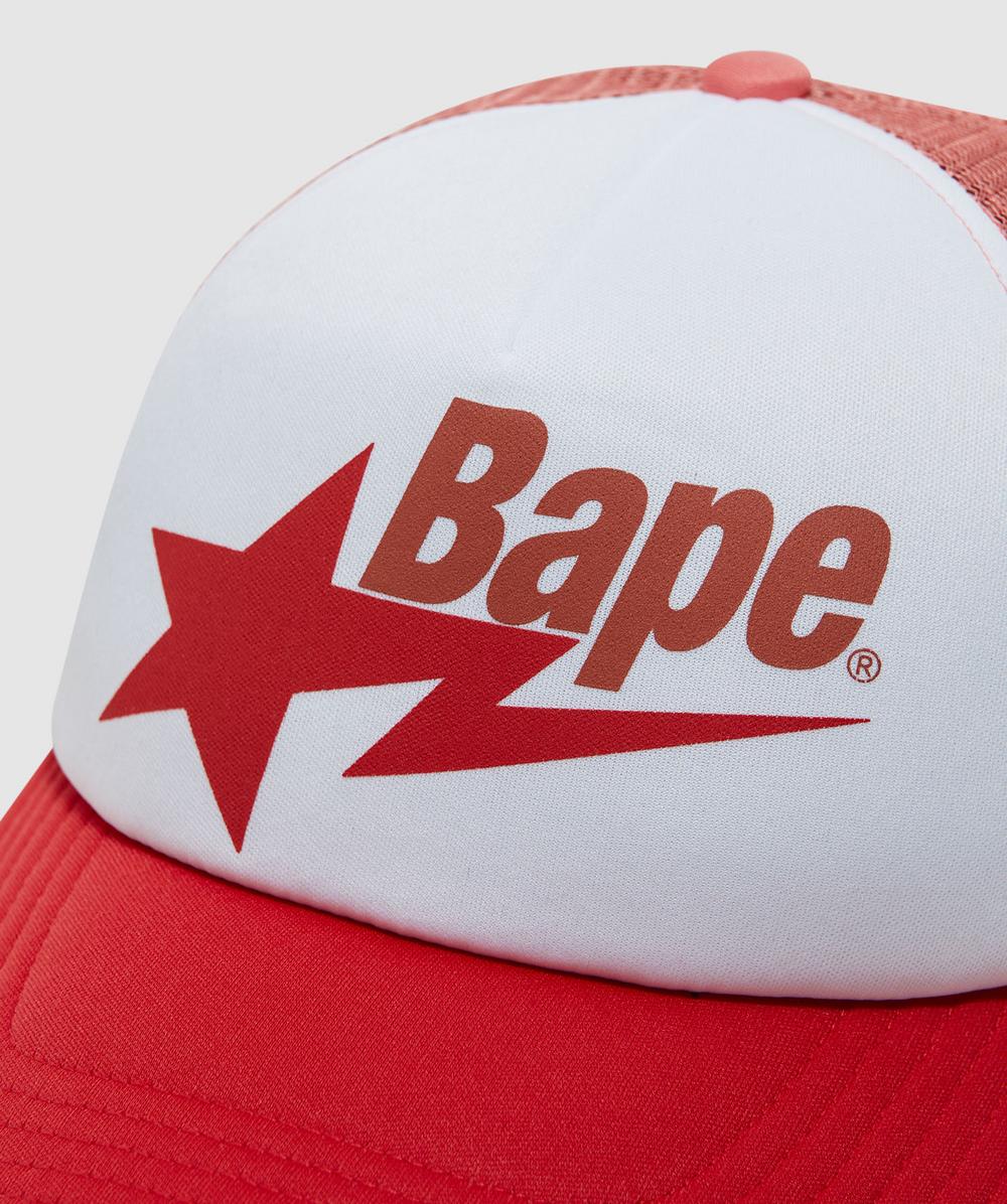 BAPE - A Bathing Ape Sta mesh cap | RED | SEVENSTORE