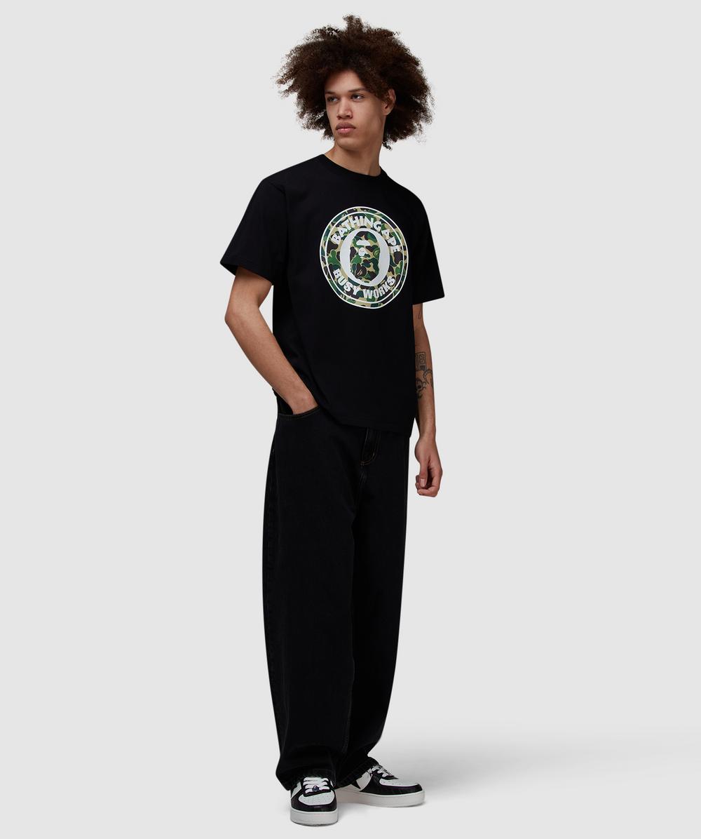 BAPE - A Bathing Ape ABC camo busy works t-shirt | BLACK