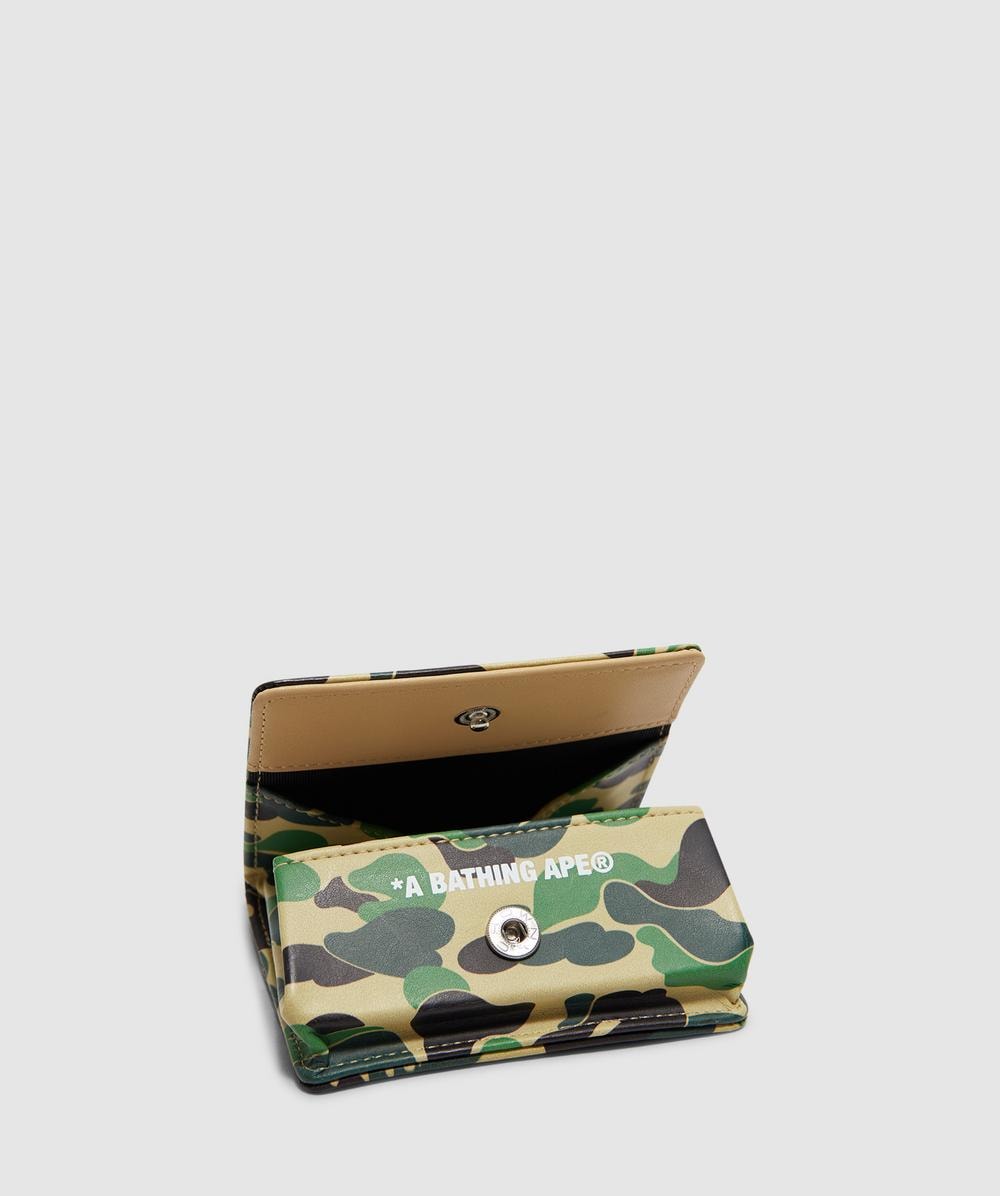 BAPE - A Bathing Ape ABC Camo coin case | GREEN | SEVENSTORE