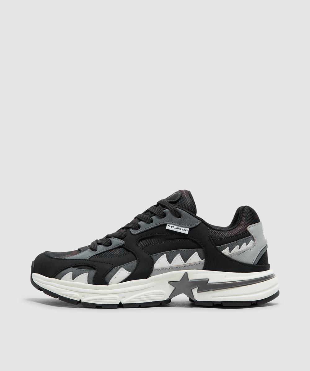 Bape - A Bathing Ape  Shark Sta #1 M1 Sneaker In Black