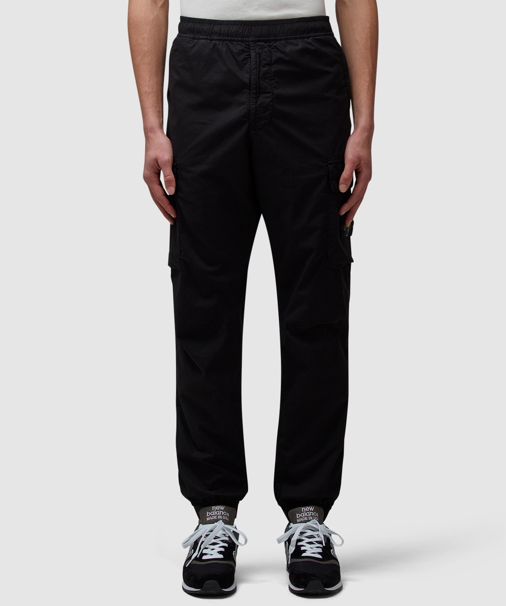 Stone Island Tela Paracadute Cargo Pant (Black - 32) - Size 32, Male