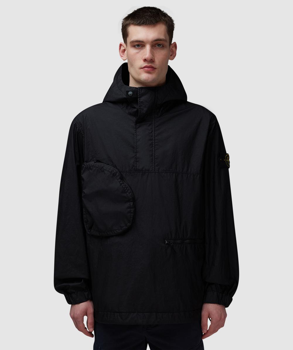 Stone Island Membrana 3L Multi Pocket Anorak (Black - M) - Size M, Male