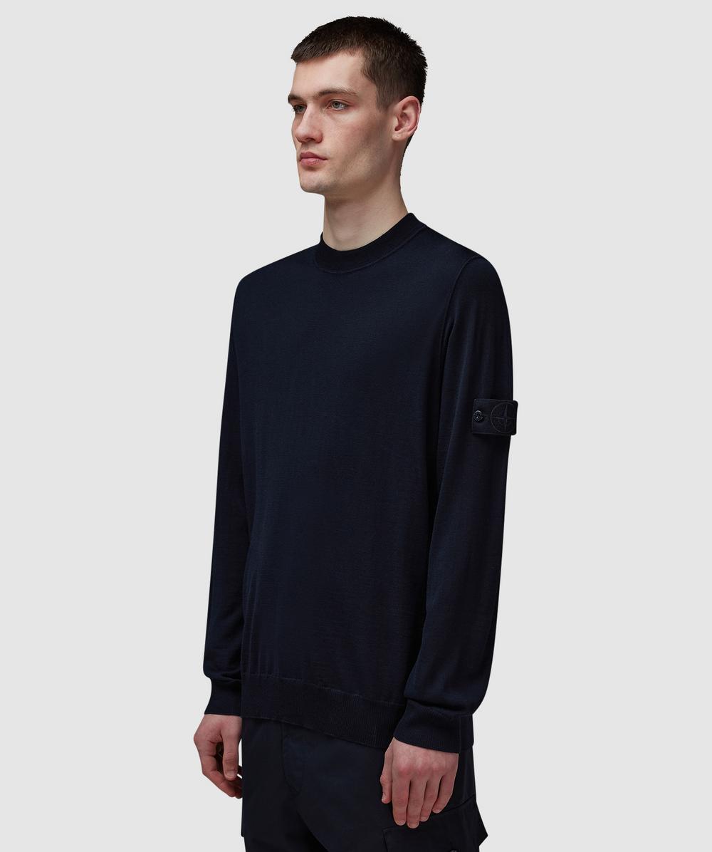 【極希少】17aw stone  ghost sweatshirt Stone Island Ghost wool crewneck sweatshirt | NAVY BLUE | SEVENSTORE