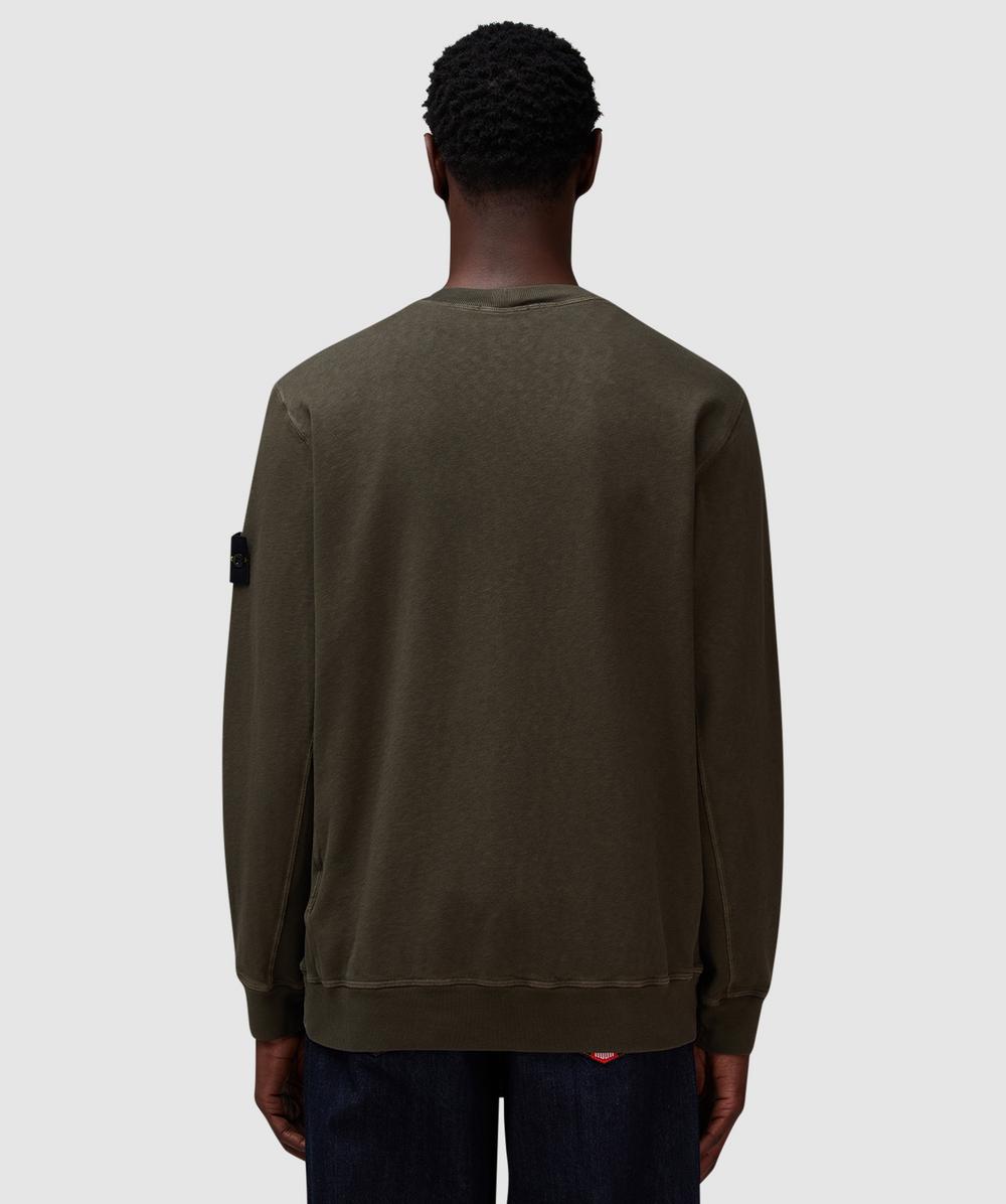 【Stone 】 Malfile Fleece OLD Effect Sweatshirt 6100020 MALFILÉ FLEECE 'OLD' EFFECT Sweat-shirt ras-du-cou à