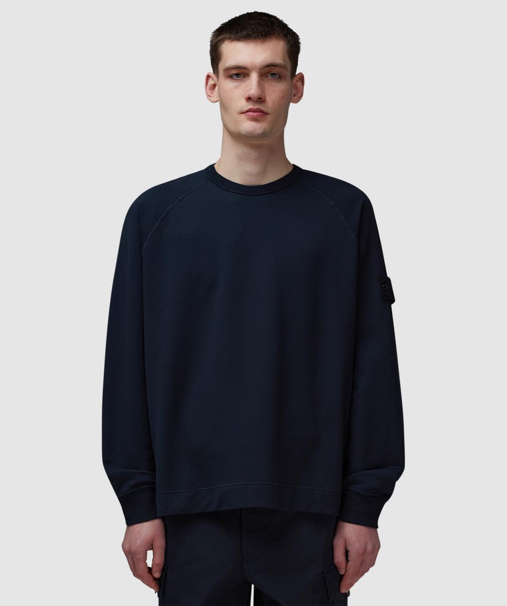Stone Island Ghost Fleece Sweatshirt (Navy Blue - L) - Size L, Male