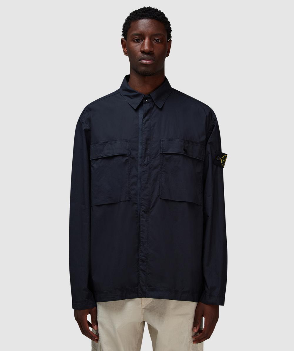 Stone Island Tela Paracadute Overshirt (Navy Blue - Xxl) - Size XXL, Male