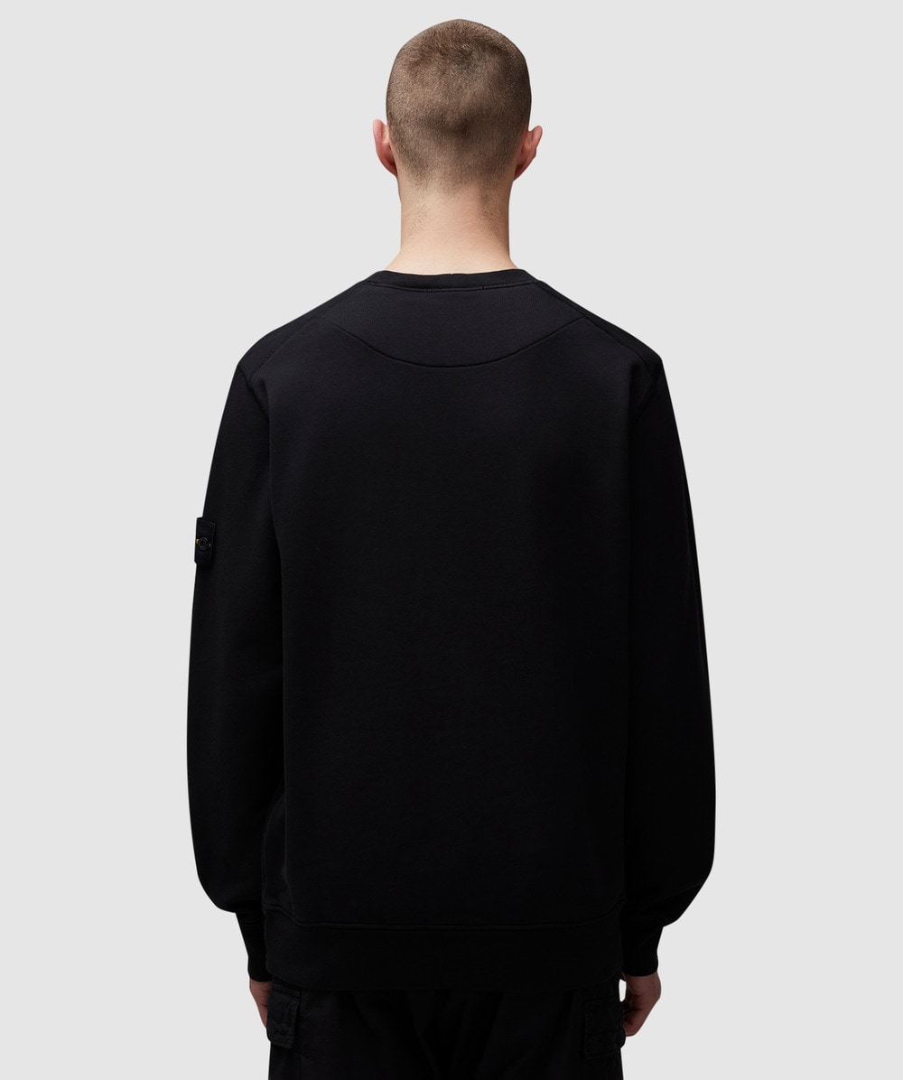 Stone Island Organic cotton fleece sweatshirt | BLACK