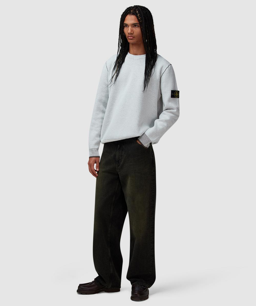 Stone Island Double face bi-colour sweatshirt | IVORY
