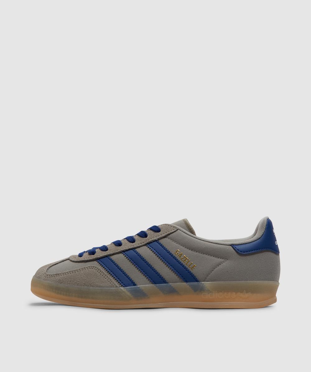 adidas Gazelle Indoor Sneaker (Silver Pebble/Victory Blue/Magic Beige - 11.5) - Size 11.5 - Men's, Unisex
