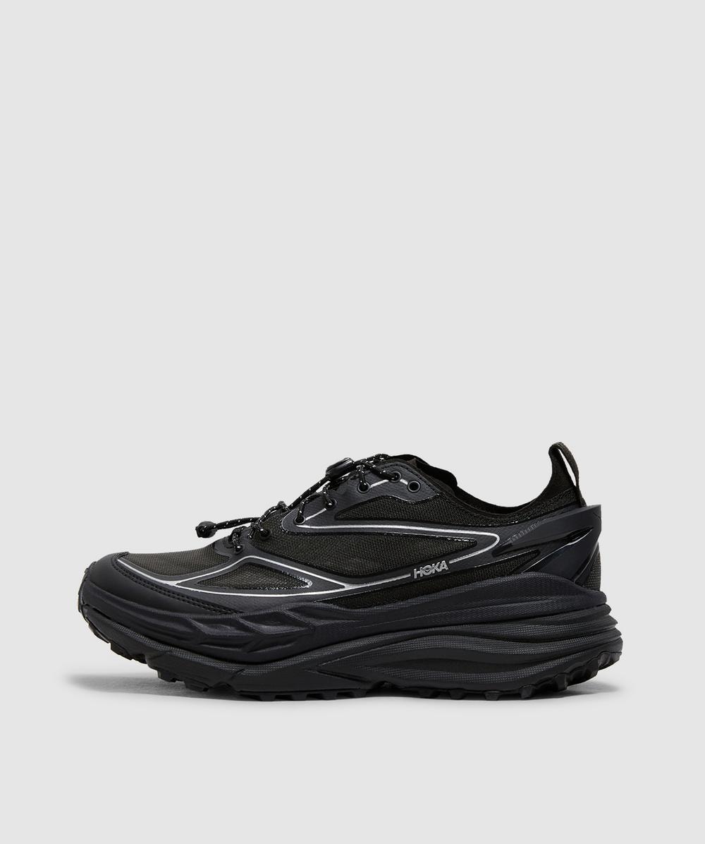 Hoka Men's Black Stinson One7 Sneaker ( / Silver - 10) - Size 10